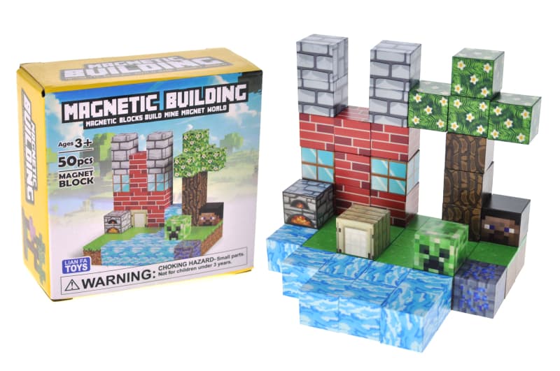 Конструктор магнітний Magnetic Building, 50 дет., кор. 10.5*12.5*2см. K057