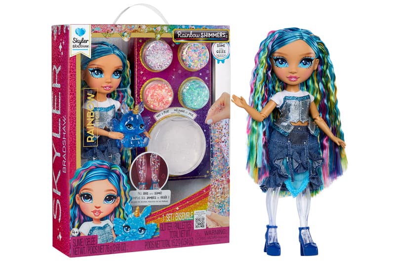 Ігровий набір з лялькою 122418 СКАЙЛЕР серії "Rainbow Shimmers" (зі слаймом) RAINBOW HIGH