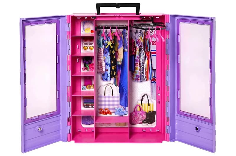 Бузкова шафа для одягу Barbie
