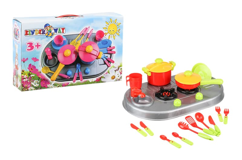 Кухня з посудом KW-04-409 KinderWay
