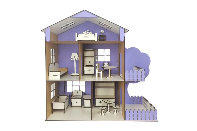 Ляльковий будиночок «TREE HOUSE» Лавандовий 49*21*50 см