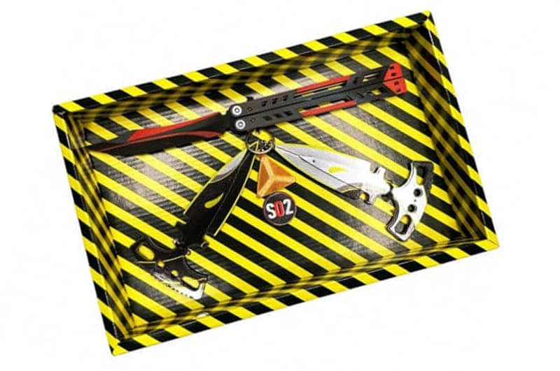 Сувенірний BOX SO2-11-B "МЕТЕЛИК BLACK WIDOW & HARMONY daggers"