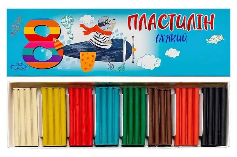 Пластилін. 8 кольорів Jumbi
