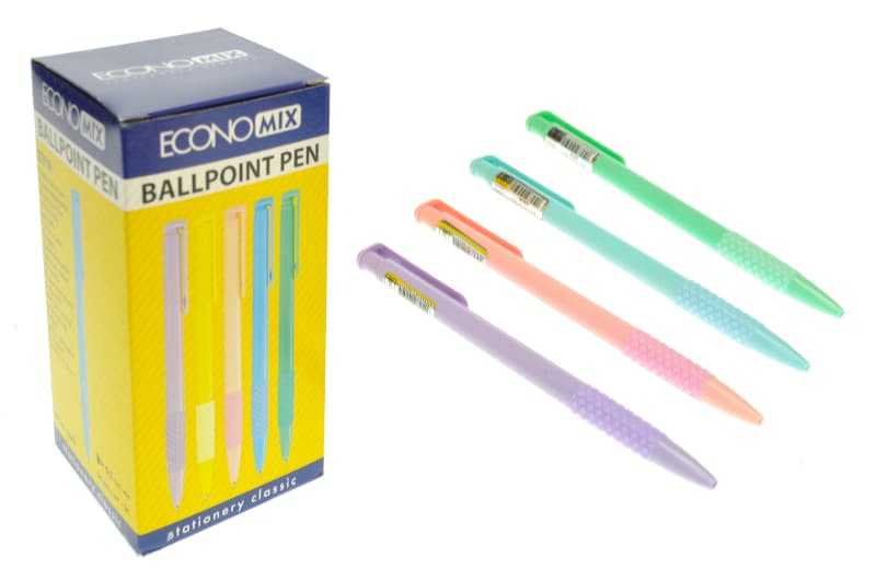 Ручка масляна E10259 "ZEFIR" синя, 0,5 мм ECONOMIX