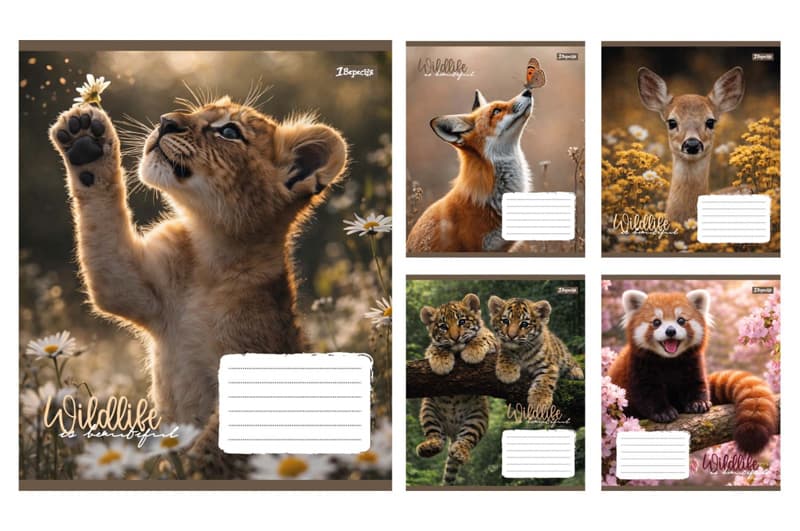 Зошит 24 Клітинка 769146 "Wildlife is beautiful" 1Вересня