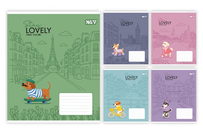 Зошит 12 Коса лінія 768767 "Stay lovely" Yes