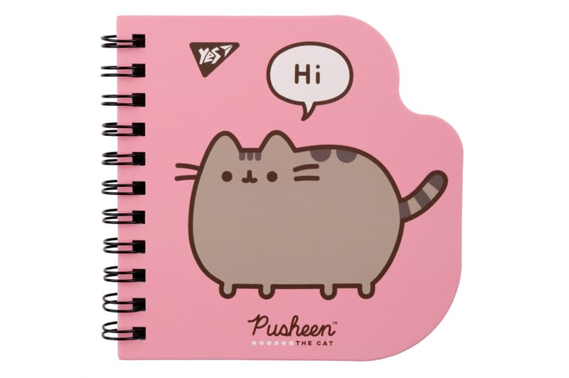Блокнот YES 100x100 30 арк. спіраль "Pusheen" крапки
