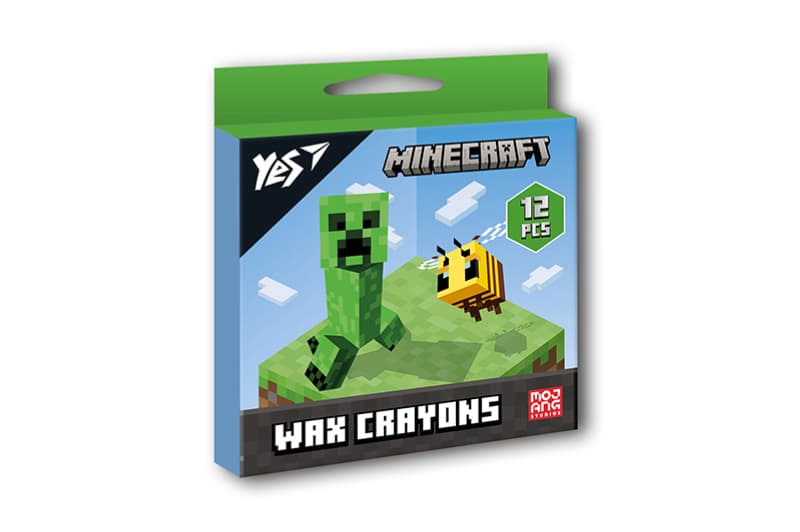 Набір воскових олівців YES 12 шт. "Minecraft" 590142