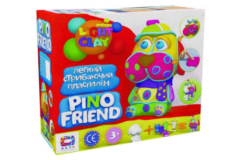 Набір легкого стрибаючого пластиліну ТМ Moon Light Clay Pino Friend Фред 70035 ОКТО