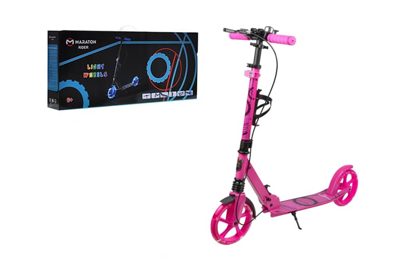 Самокат Rider Light Wheel pink Maraton