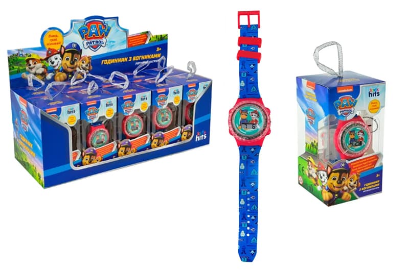 Годинник KH75/002L Paw Patrol зі світлом, дисплей бокс р.32x12,5x13 см