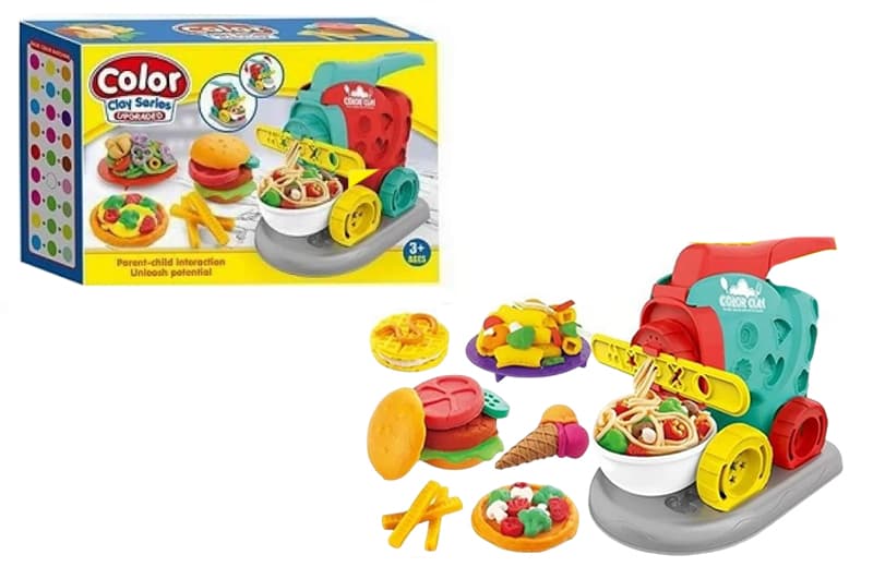 Кухонний набір X168-2 з пластиліном та аксесуарами 2 кольори кор.28*8*19 см