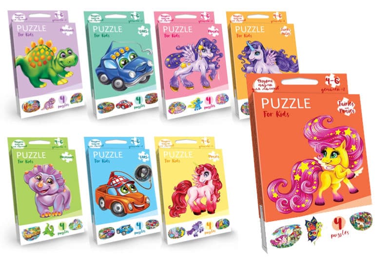 Розвиваючі пазли для малюків "Puzzle For Kids (для малюків)" PFK-05,06,07,08,09...12 DANKO