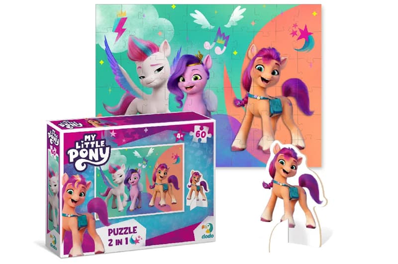Пазл "My Little Pony" 60ел. з фігуркою "Пригоди Санні, Піпп та Зіпп" 200138 DoDo