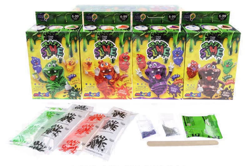 Безпечний освітній набір для проведення дослідів "Crazy Slime" міні SLM-02-01U,02U,03U,04U DANKO