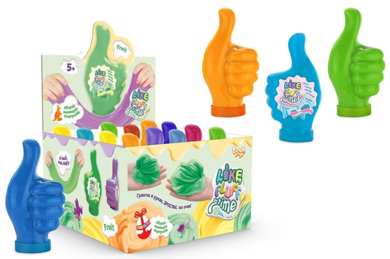 Слайм LFS-01-01U "LIKE Fluffy Slime" 300 гр, в дисплеї 12 шт. DANKO
