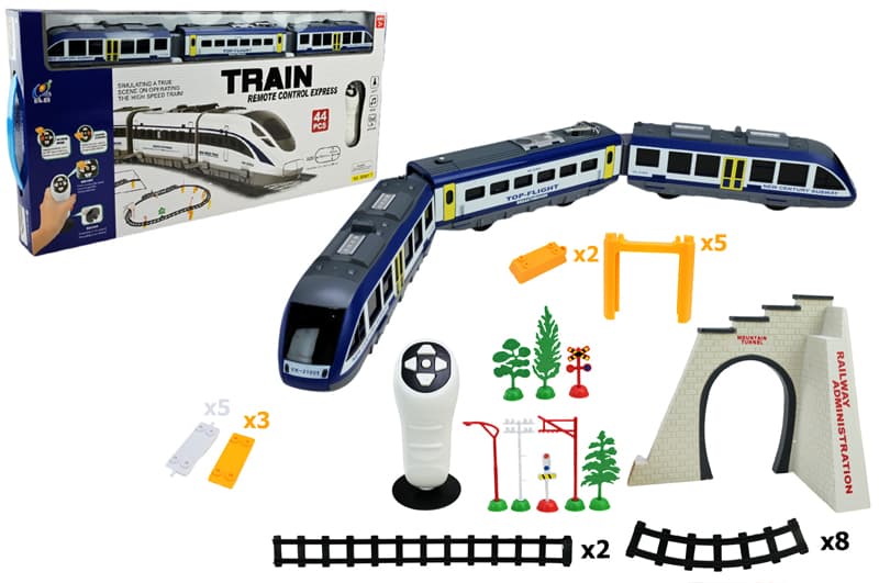 Залізниця 2804Y-1 на батарейки, в коробці 60x29x5 см