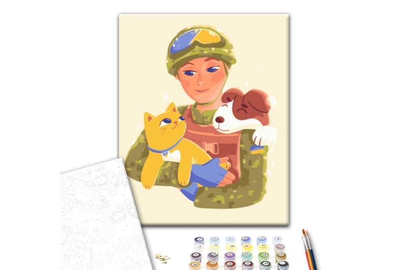 Картина за номерами: В надійних руках BS53158 р.40*50 см. Brushme