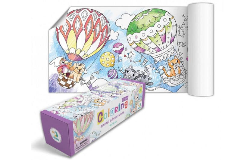 Розмальовка "Пригоди тваринок" в коробці (розмір 70*16см) 300290 DoDo