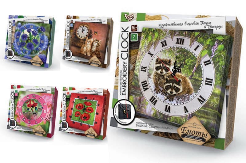 Комплект для творчості "Embroidery clock" EС-01-01,02,03,04,05 DANKO
