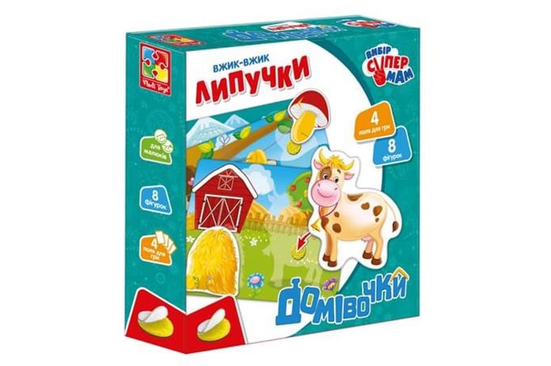 Вжик-вжик Липучки 'Домівки' VT1302-24 (укр) Vladi Toys