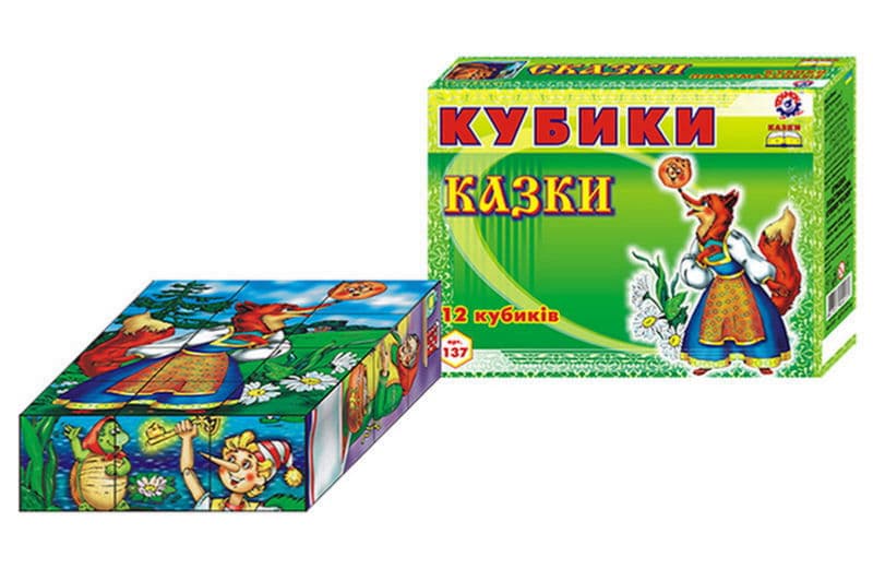 Кубики пластмасові "Казки" 0137 ТЕХНОК