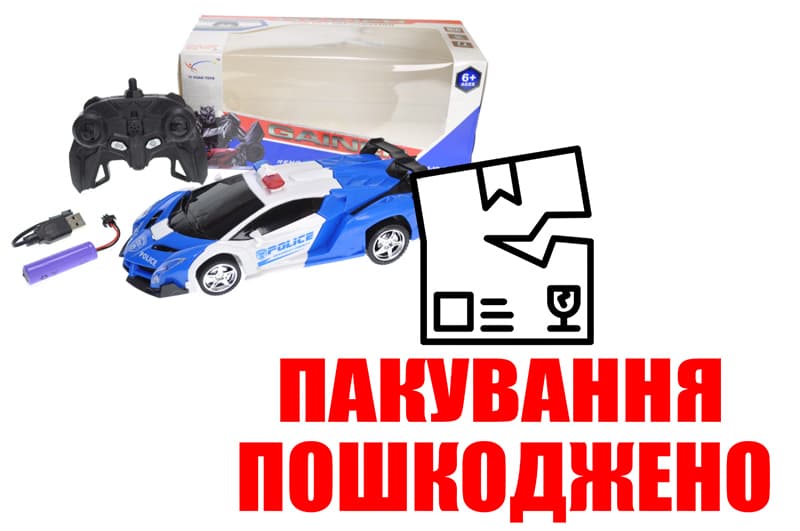 OUTLET Машина трансформер на радіокеруванні, акумулятор, 666-5 р.22*9*6см