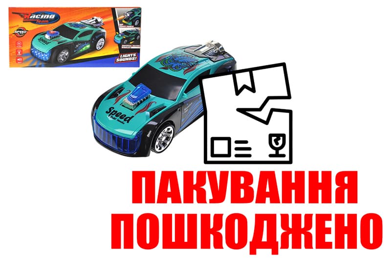 OUTLET Машина музична зі світлом в коробці, 3види ZR159 р.21,5*10*7,5см