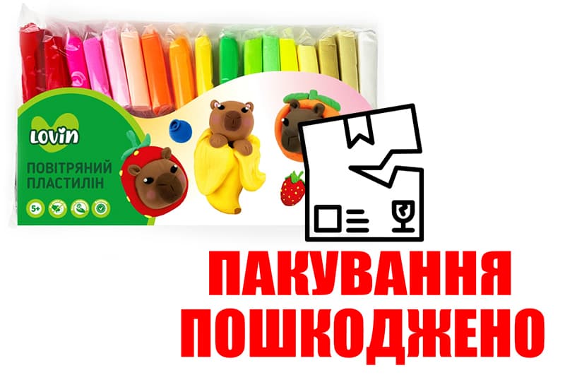OUTLET Набір для ліплення з легким пластиліном 70148 34 кольори LOVIN