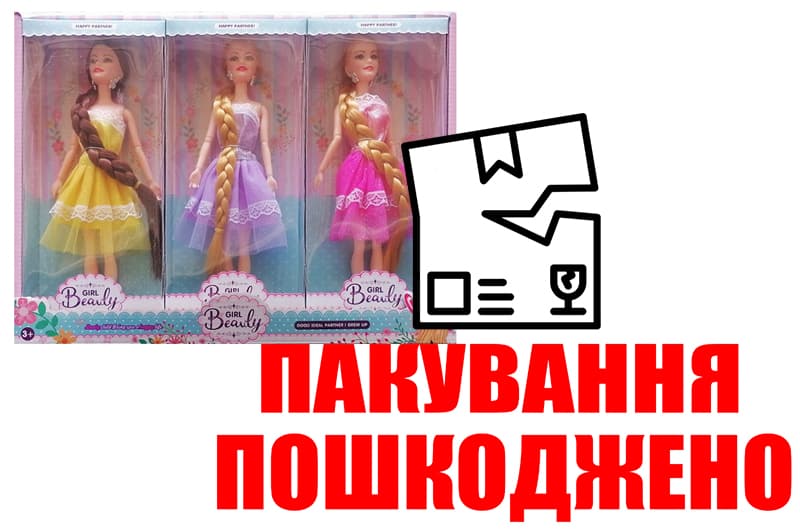 OUTLET Лялька в коробці, 3 види LK1613A6 р.43,5*9,3*32см