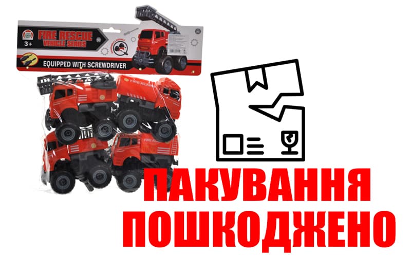 OUTLET Машина конструктор пожежна в кульку 2005-7