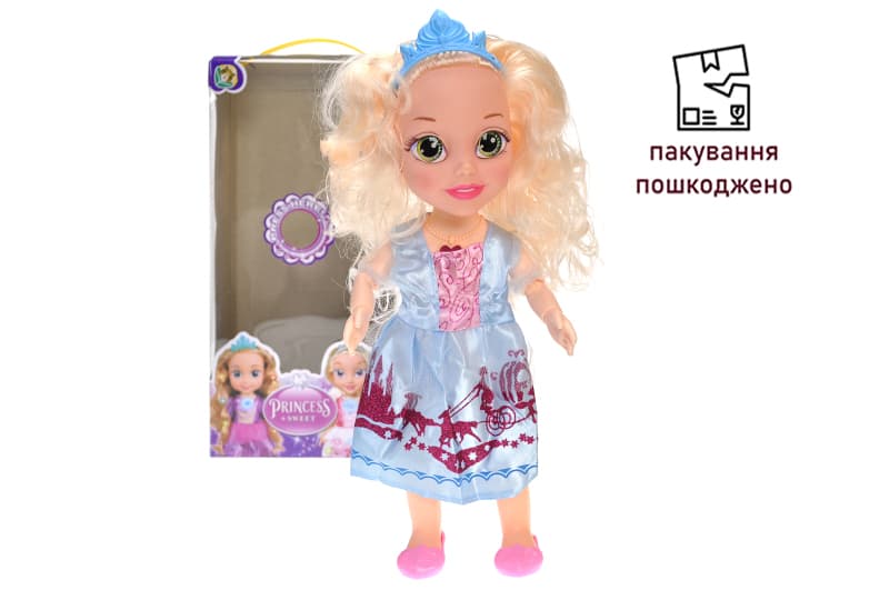 OUTLET Лялька Princess озвучена, зі світлом, в коробці L-85-1 р.17*10*37см.