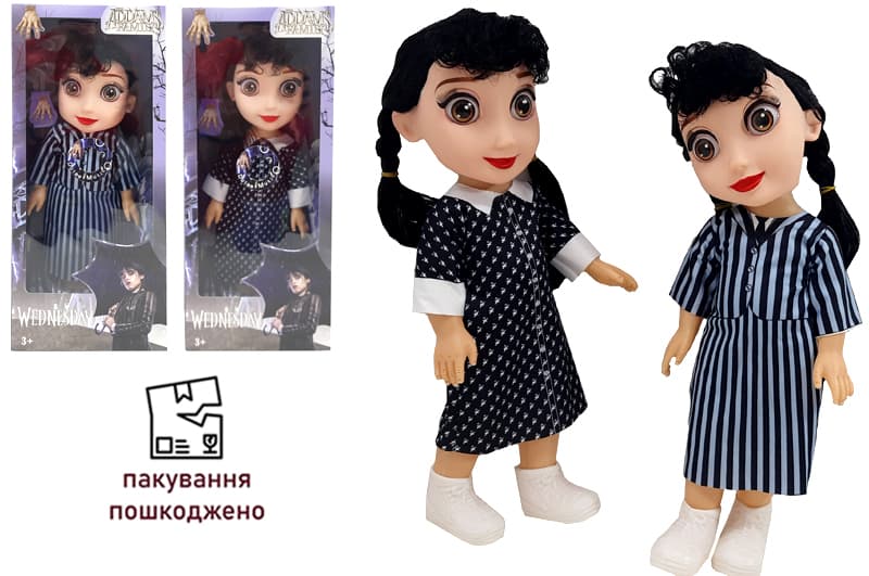 OUTLET 0 Лялька Wednesday музична, 2види, в коробці XY002A р.36*16*9см