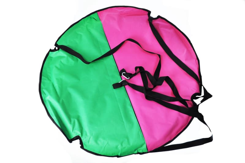 Гойдалка підвісна для дітей та дорослих, гніздо лелеки «Take&Ride Nest» Light Green-Pink (рожево-салатова)