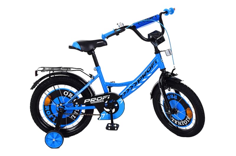 Велосипед PROF1 Original boy 14д. Y1444-1 (синьо-чорний) 2023