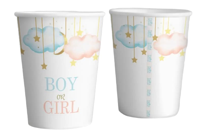 Паперові стаканчики Твоя Забава "Boy or Girl" 10шт/уп. (250мл.)