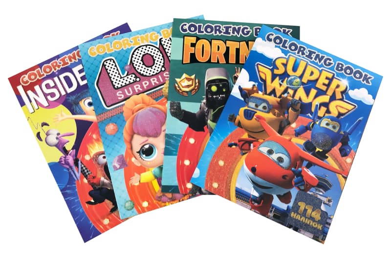 Розмальовка А4 з завданнями 114 наліпок Jumbi Мікс