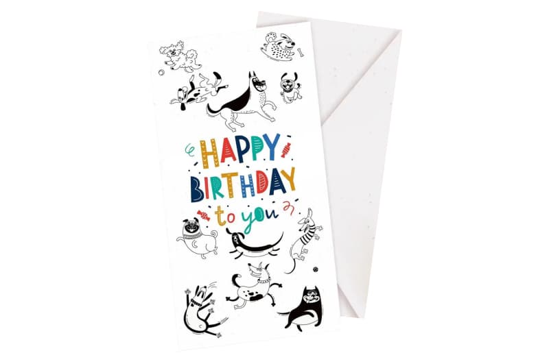 Подарунковий конверт 'Happy Birthday to You' собачки