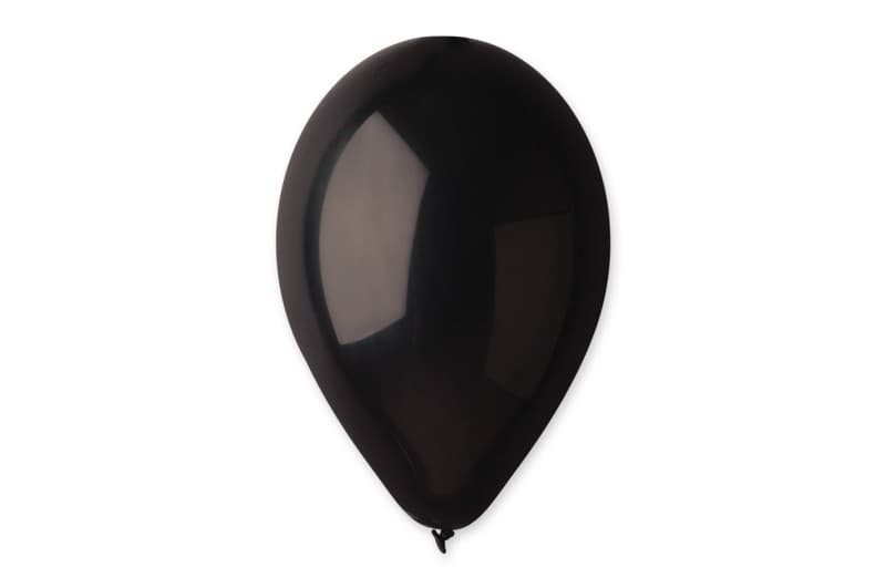 Кулька латексна, чорна 02914(014)пастель 12" (30 см.) Gemar
