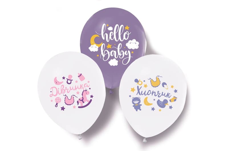 Повітряні кульки 5700 "Hello baby" ТМ "Твоя Забава"